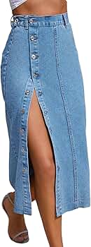 Milano Front Slit Denim Skirt / Sサイズ Side Slit Skirt - Medium Wash | Levi's® US